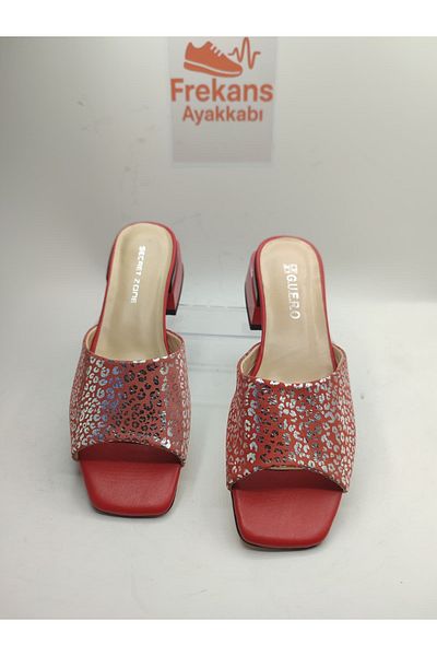 NEWGÜLTEKİN Genuine Leather Single Strap Comfortable Stylish Slippers Orthopedic Sole