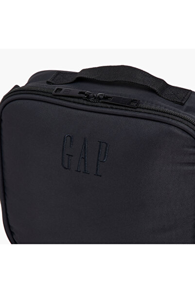 GAP Solid Lunch Bag with Adjustable Strap and Zip Closure