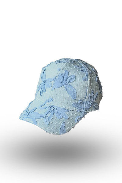 BASIC Sapca denim distressed