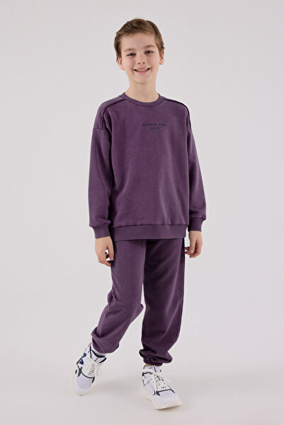 Rolypoly Σετ αγορίστικη μωβ φόρμα