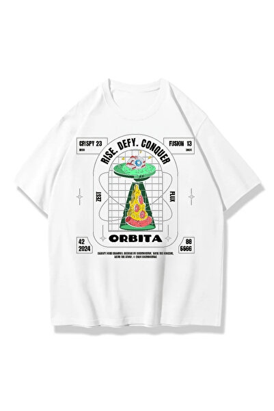 valeriae Tricou unisex oversize, spălat, cu decolteu în formă de cerc