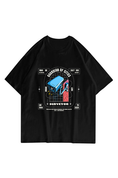 valeriae Μπλουζάκι Unisex που πλένεται με λαιμόκοψη Oversize