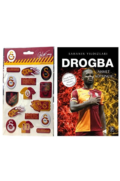 Galatasaray Drogba - Şekilli Etiket- Sticker - Poster Hediyeli