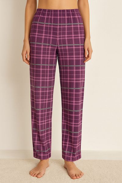 GUAVA+ Purple Plaid Milan Women's Single Bottom Pajama