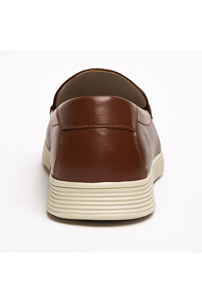 selveram Tan Color Comfortable Sole Genuine Leather Summer Men's Loafer Shoes