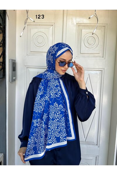 KUQOS Șal cu model de flori în linie