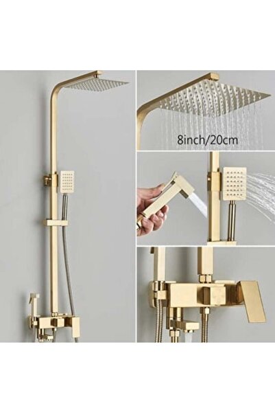 OSM Set de duș cu efect de ploaie pentru baie cu baterie de bideu cu pulverizator