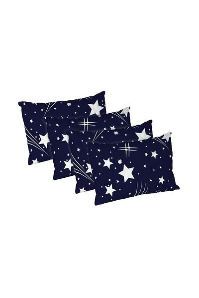 ALCAM Set of 4 Estrellas pillows, quilted microfiber, 50x70 cm