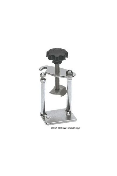 OSCULATI Blocator universal de ancoră, bază reglabilă din oțel inoxidabil 68x55 mm, înălțime 92 mm + buton