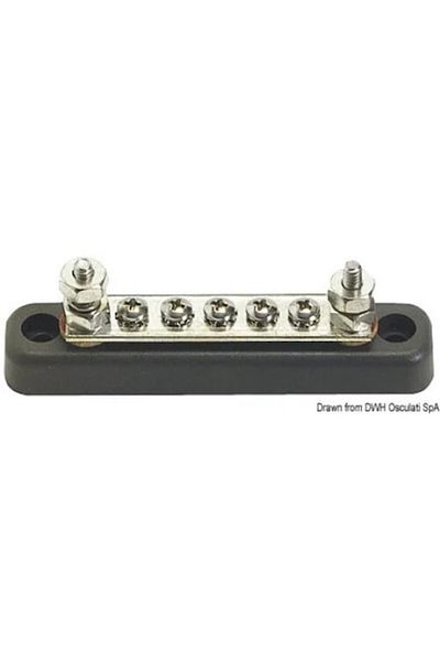 OSCULATI Bara colectoare Placa de Borne, 6x6 mm, 230x32 mm, 150A