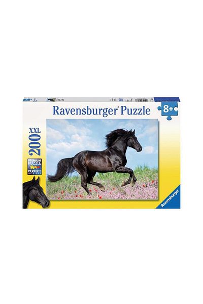 RAVENSBURGER Puzzle - Black Horse, 200 piese XXL