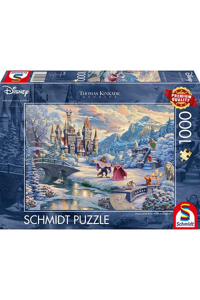 Schmidt Puzzle 1000 piese - Disney: Beauty And The Beasts Winter Enchantment