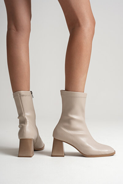 MAST SHOES Topuklu Streç Bilekte Bot