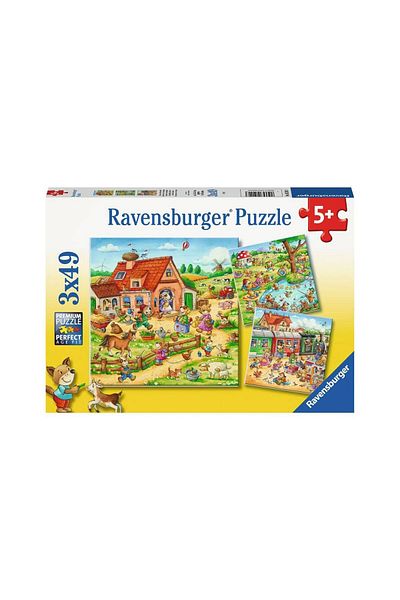 RAVENSBURGER Puzzle 3x49 pieces - Countryside Vacation