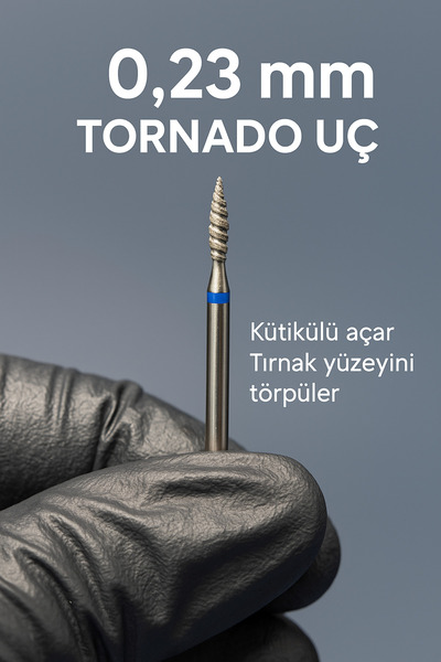 Rulia Professional Rulia 0.23 mm Mavi Tornado Freze Ucu- Hem Kütikül Altı Hem...