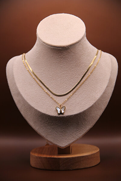 assa accessories 316L Steel Gold Plated Necklace Stainless – Tarnish and Wate...