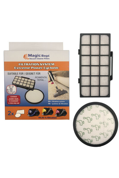 Magic Bags |   Σετ φίλτρων Hepa συμβατό με Rowenta Ro 6886 X-trem Power 4a