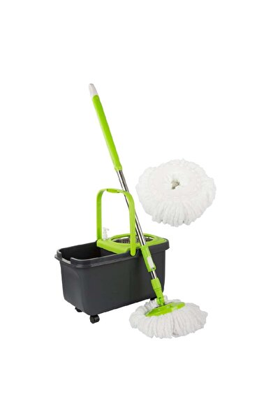 divendi-ro Set găleată și mop cu racletă rotativă, plastic-metal, mâner teles...