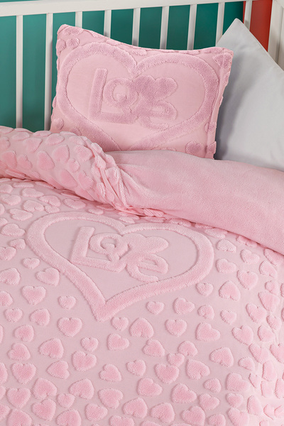 Kanz Welsoft Baby Duvet Cover Set - Amor Powder
