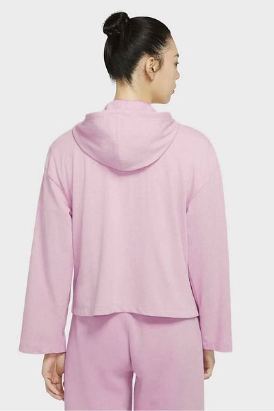 Nike Îmbrăcăminte sport Jersey Hanorac cu glugă cu fermoar complet, cu croiala largi, roz