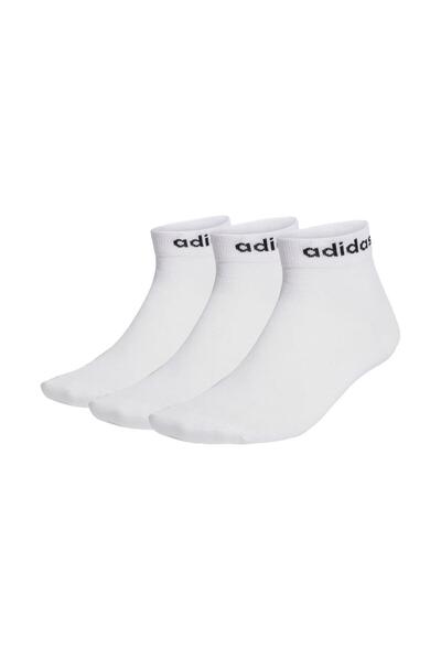 adidas Ht3451 t Lin Ankle 3P Men's Socks White