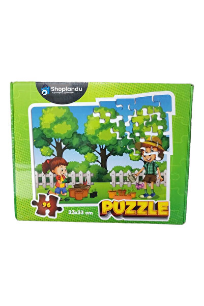Shoplandu Çocuklar için Puzzle Yapboz 96 Parça 23x33 Cm