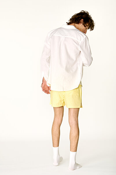 Cats Seek Revenge Cats Sarı Çizgili Boxer Şort