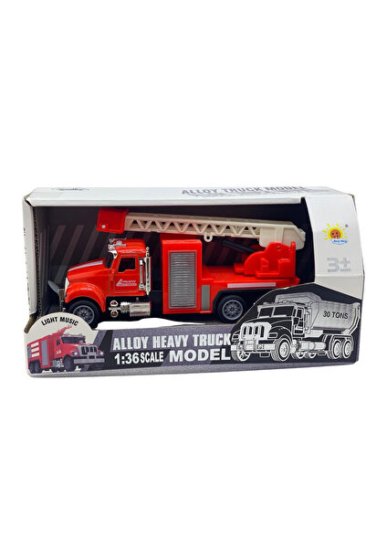 JPT Macheta camion pompieri cu sunet si lumina 1/36