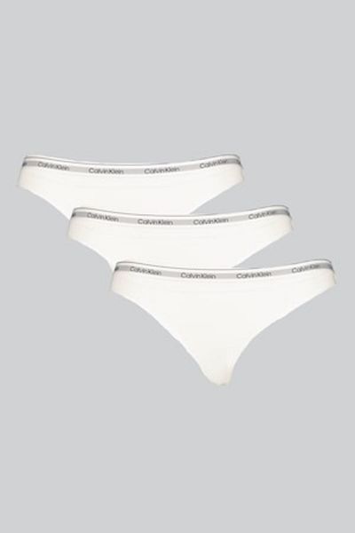 Calvin Klein Set de 3 chiloți cu logo, alb, gri, L