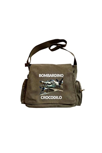 Violon حقيبة ماسنجر للجنسين مطبوعة من بومباردينو كروكوديلو