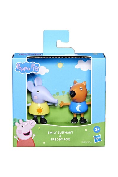 Peppa Pig Set 2 figurine Peppa Pig - Prieteni Buni, Elefantul Emily si Vulpita Freddy