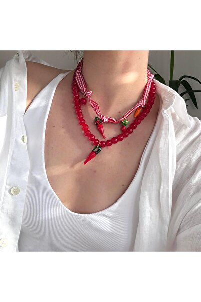 Alice İsstanbul 2 Fruit Charml Necklace