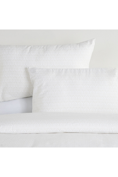 Cottage Boutique Blanche 3pcs cotton duvet cover 260*220cm - 300 thread count white