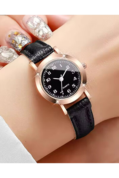 NovaTick Oval Deri Kordonlu Sade ve Şık Kadın Saat