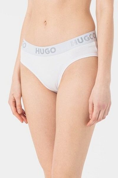 HUGO Lenjerie intimă pentru femei cu bandă sport cu logo, alb, L