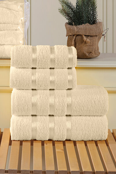 My Catherine Набір для ванної кімнати з 4 предметів, 100% бавовна, 2 великі рушники для ванної (70x140 см), 2 рушники для обличчя (50x90 см)