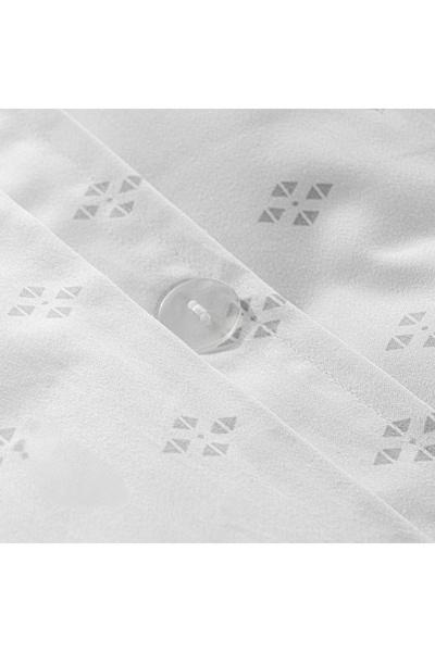 Boutique Blanche 3pcs cotton duvet cover 260*220cm - 300 thread count diamond