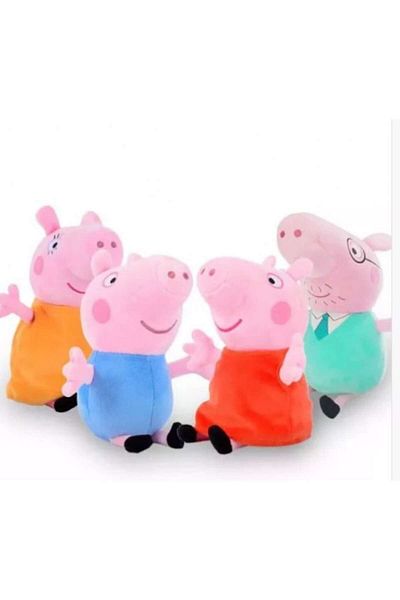 E EFRALL Set 4 Jucarii Din Plus Peppa Pig-20 cm