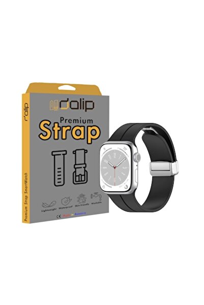 dalip Curea pentru Apple Watch 1 - 8 - SE/SE 2, 42-49 mm, MagneticBuckle, Sil...