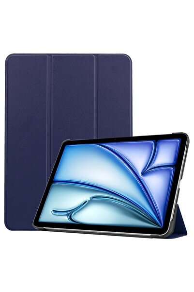 Dali Husă de protecție cu clapă pentru Apple iPad Air 13 2024, FoldPro, tip suport, piele, albastră