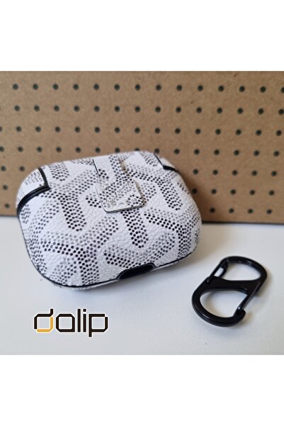 dalip Husa pentru Apple AirPods Pro, DesignVersatil, Piele , Alb