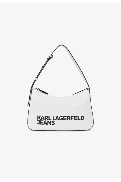 Karl LagerfeId ESSENTIAL LOGO - Geantă de mână - white