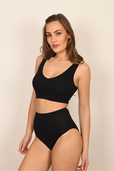 BICCA Casey Series Comfortable Removable Padded Bra Without Underwire Black