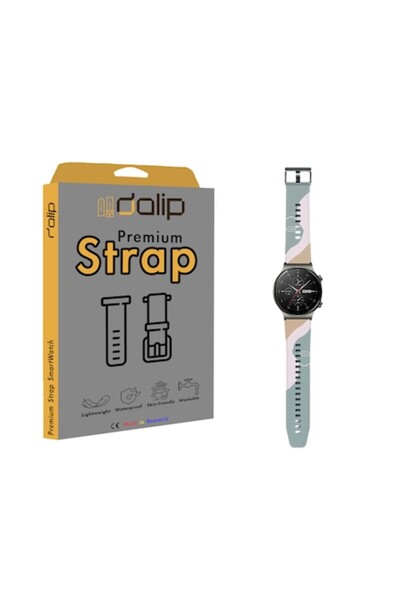 dalip Curea pentru Huawei Watch GT2 PRO, SecretStrap, silicon, gri camouflage...