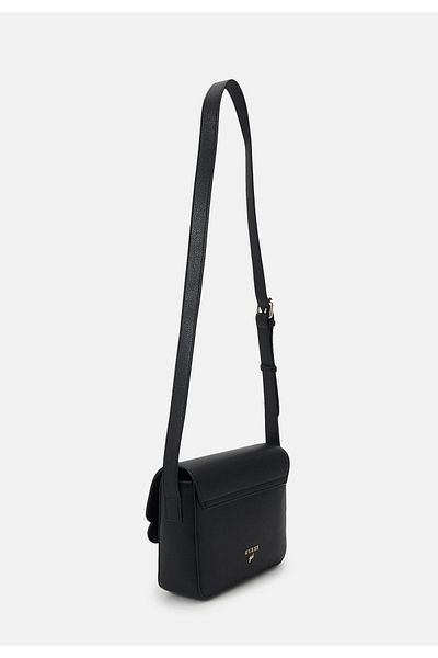 Guess JUNIOR FLAP - Crossbody bag - deep black