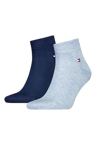 Tommy Hilfiger , Set de șosete scurte - 2 perechi, Albastru deschis, Bleumarin, 39-42