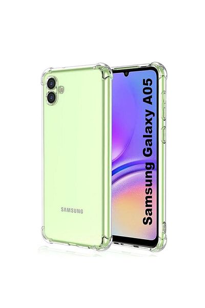 Dali Carcasă de protecție compatibilă cu Samsung Galaxy A05, rezistentă la șocuri, colțuri întărite, silicon transparent,