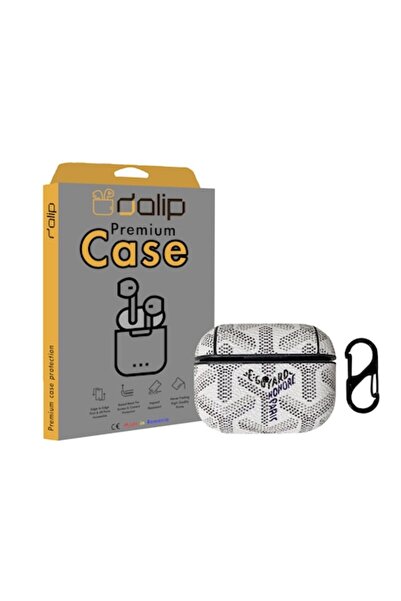 dalip Husa pentru Apple AirPods Pro, DesignVersatil, Piele , Alb
