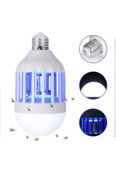 KlaussTech Bec LED anti-insecte cu lampă UV, putere 15 W, material Pp+pc, tensiune 180-265v