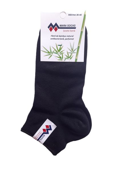 Mara Socks Șosete scurte pentru femei, Mara Socks, Bambus, Negru, Mărimea 36-40 EU